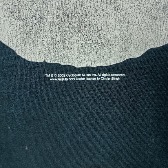 Misfits Skull Graphic T Shirt Men Large Black Official Gildan Thrashed VTG - Picture 3 of 10